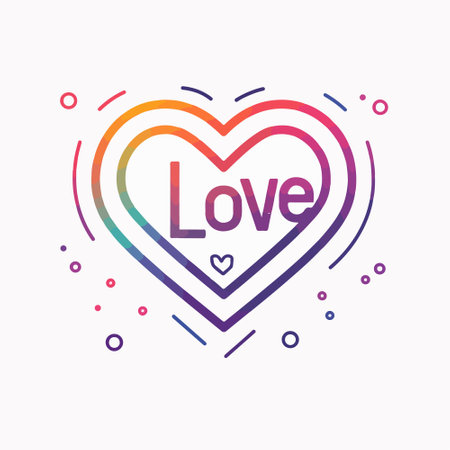 Heart and love line icon, vector illustration, linear pictogram isolated on white.のイラスト素材