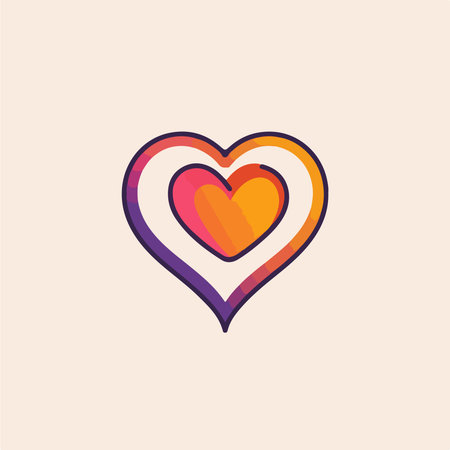 Heart icon. Love symbol. Valentines day sign. Vector illustrationのイラスト素材