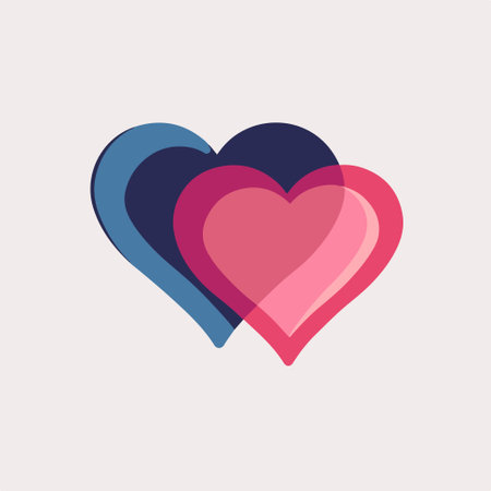 Valentine's day heart icon. Love symbol. Vector illustrationのイラスト素材