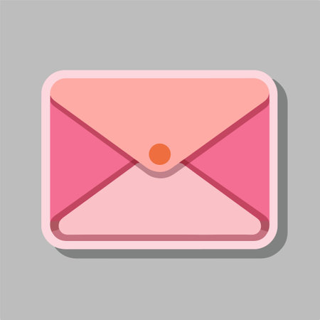 Mail icon. Envelope symbol. Flat design style eps 10のイラスト素材