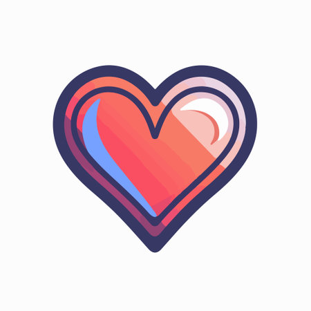 Heart icon vector isolated on white background for your web and mobile app design, Heart conceptのイラスト素材