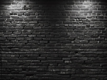 Background of brick wall texture. Black and white. 3d renderingの写真素材