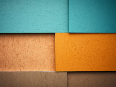 Colorful abstract background with geometric pattern. Colorful paper texture.の写真素材