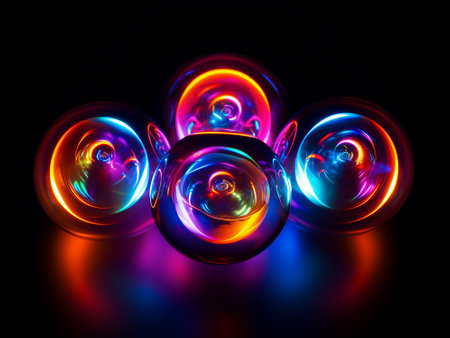 Abstract background. luminous swirling. Elegant glowing circle. Sparking particle. Space tunnel. Glossy jellyfish. Colorful ellipse. Glint sphereの写真素材