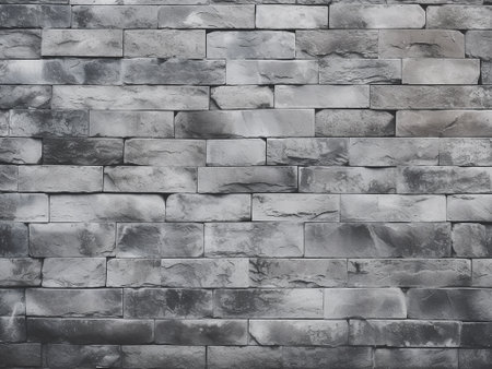Black and white brick wall texture. Abstract background and texture for design.の写真素材