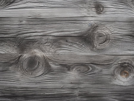 Wooden background with knots and nail holes. The texture of the old wood.の写真素材