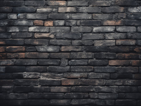 Old brick wall texture background for interior or exterior design with copy space.の写真素材