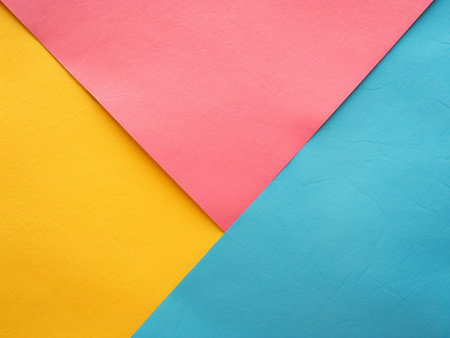 Colored paper background. Abstract colorful paper texture. Top view.の写真素材