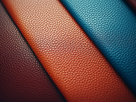 Colorful leather texture background. Close up of leather textured background.の写真素材