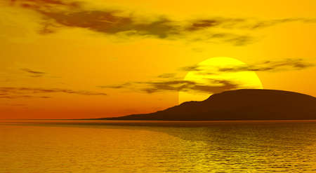 Beautiful sunsetの写真素材