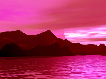 Beautiful sunsetの写真素材