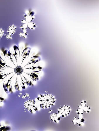 Abstract snowflakesの写真素材