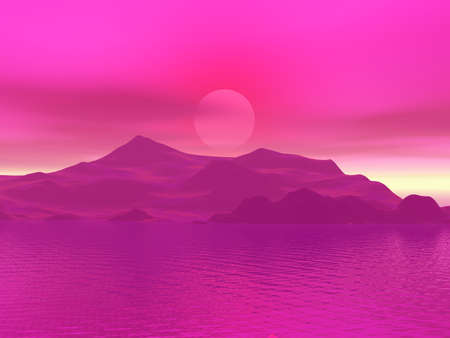 Beautiful sunsetの写真素材