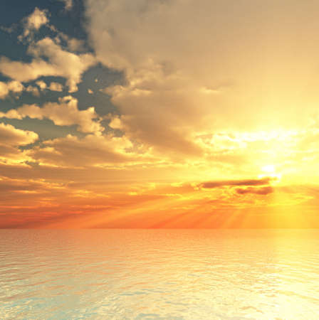 Beautiful sunsetの写真素材
