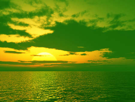 Beautiful sunsetの写真素材