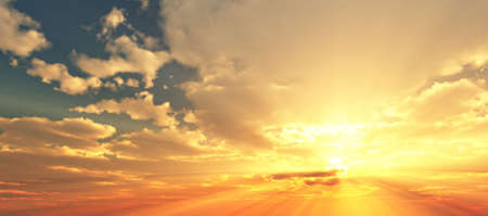 Beautiful sunsetの写真素材