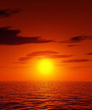 Beautiful sunsetの写真素材