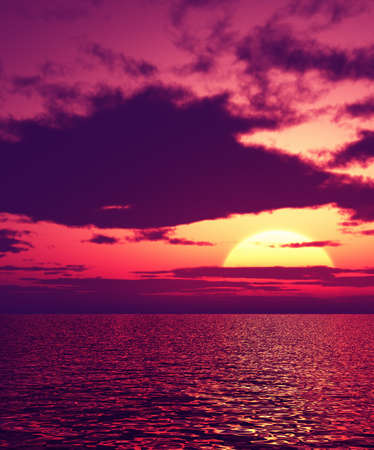 Beautiful sunsetの写真素材