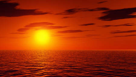 Beautiful sunsetの写真素材