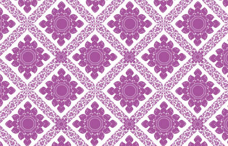 Thailand floral dynamic patternsのイラスト素材