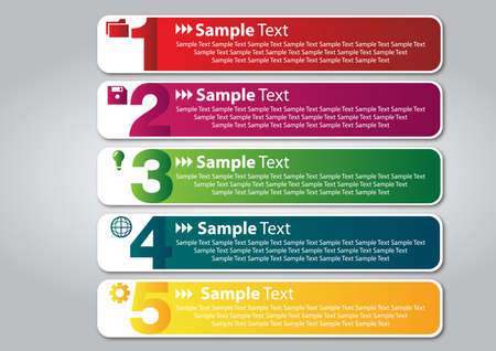 Colorful speech templates for text のイラスト素材
