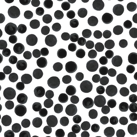 Pattern black polka. For your design. Vector.のイラスト素材