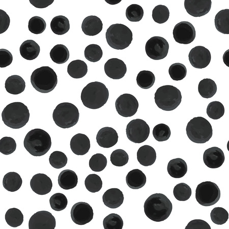 Abstract Pattern Coloring black polka. For your design. Vector.のイラスト素材