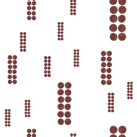 Abstract Pattern Seamless figures brown color. For your design. Vector.のイラスト素材