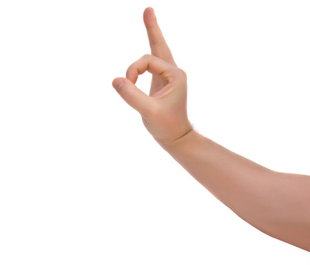 Ok handの写真素材