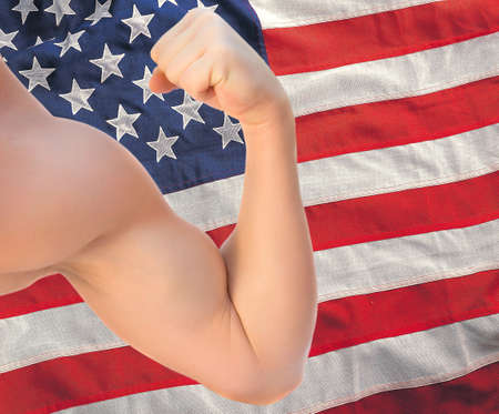 USA flagの写真素材