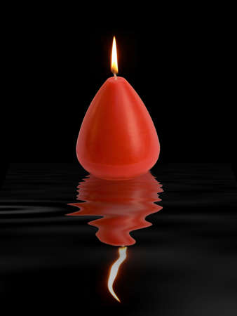 Burning candleの写真素材