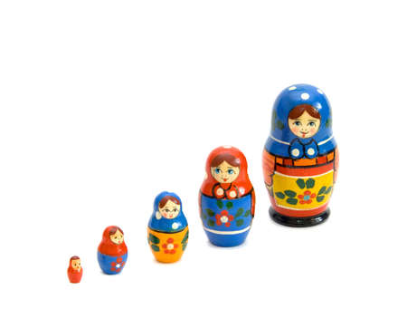 Nested dollの写真素材