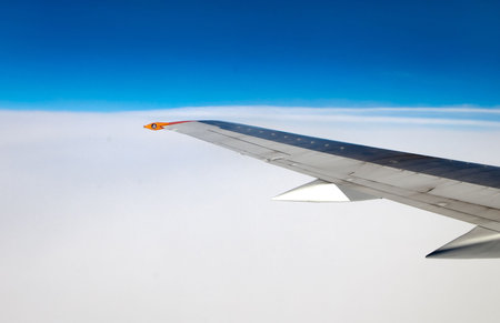 Flying above clouds