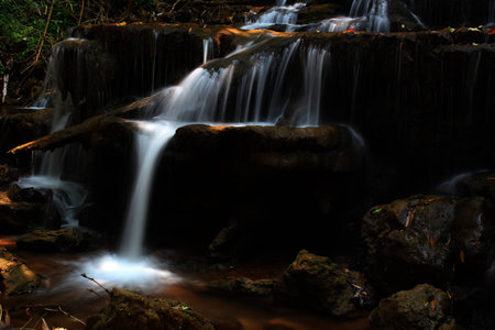 a beautiful water fall