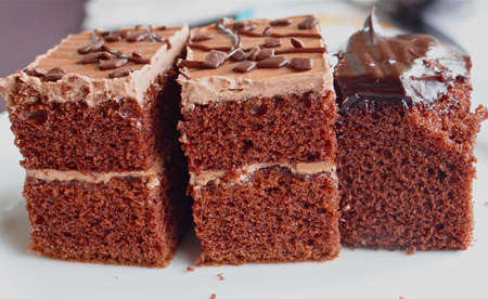 chocolate cakes の写真素材