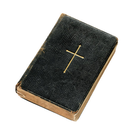 more than 100 years old small bible book, longest side 12 cm