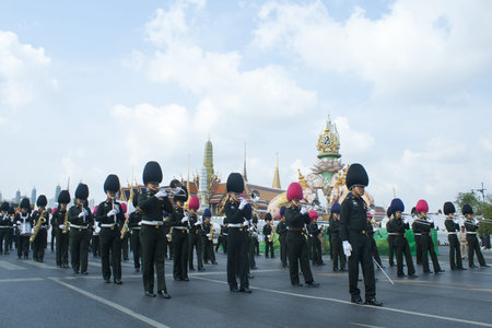 BANGKOK, THAILAND - MARCH 18    Preparing for the royal cremation ceremony of Prince Bejaratana...