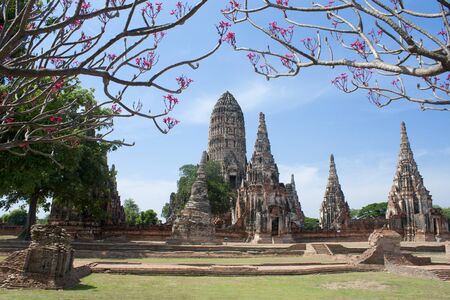 Chaiwattanaram temple in Ayutthaya Historical Park , Thailandの写真素材