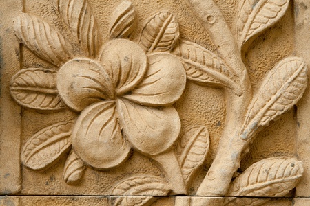 flower carving decoratedのeditorial素材