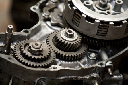 Motorcycle engine repairの写真素材