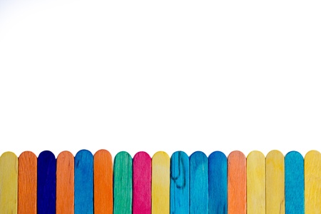 Colorful Wood Backgroundの写真素材