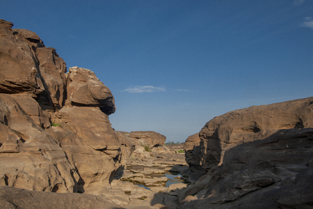 SamPanBok Grand Canyon, Ubon Ratchathani, Thailandの写真素材