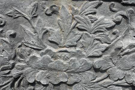 Flower carving decoratedの写真素材