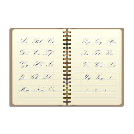 Vintage Notebookのイラスト素材