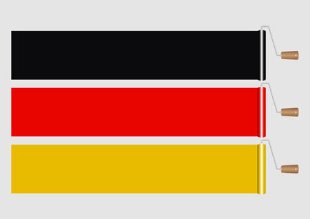 Paint Roller-Germany Flagのイラスト素材