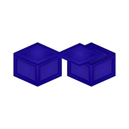 Wooden Boxのイラスト素材