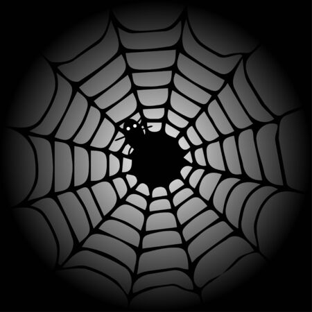 Web and Spiderのイラスト素材