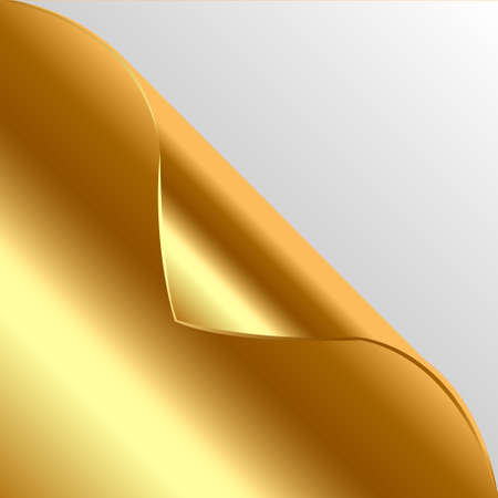 Golden Curled  Backgroundのイラスト素材