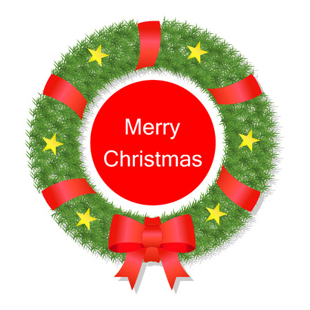 Christmas Wreathのイラスト素材
