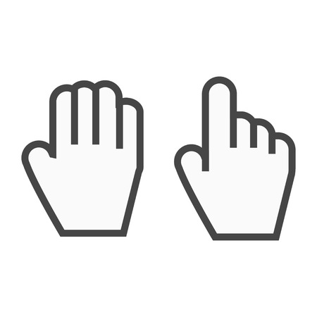 Hand Cursorsのイラスト素材